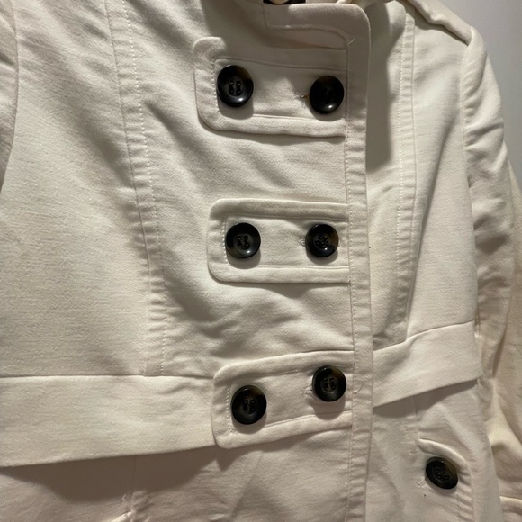 Mango Winter White Double-Breasted Trench Coat - Picture 2 of 3